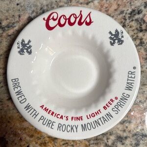 Coors ashtray/jewelry dish